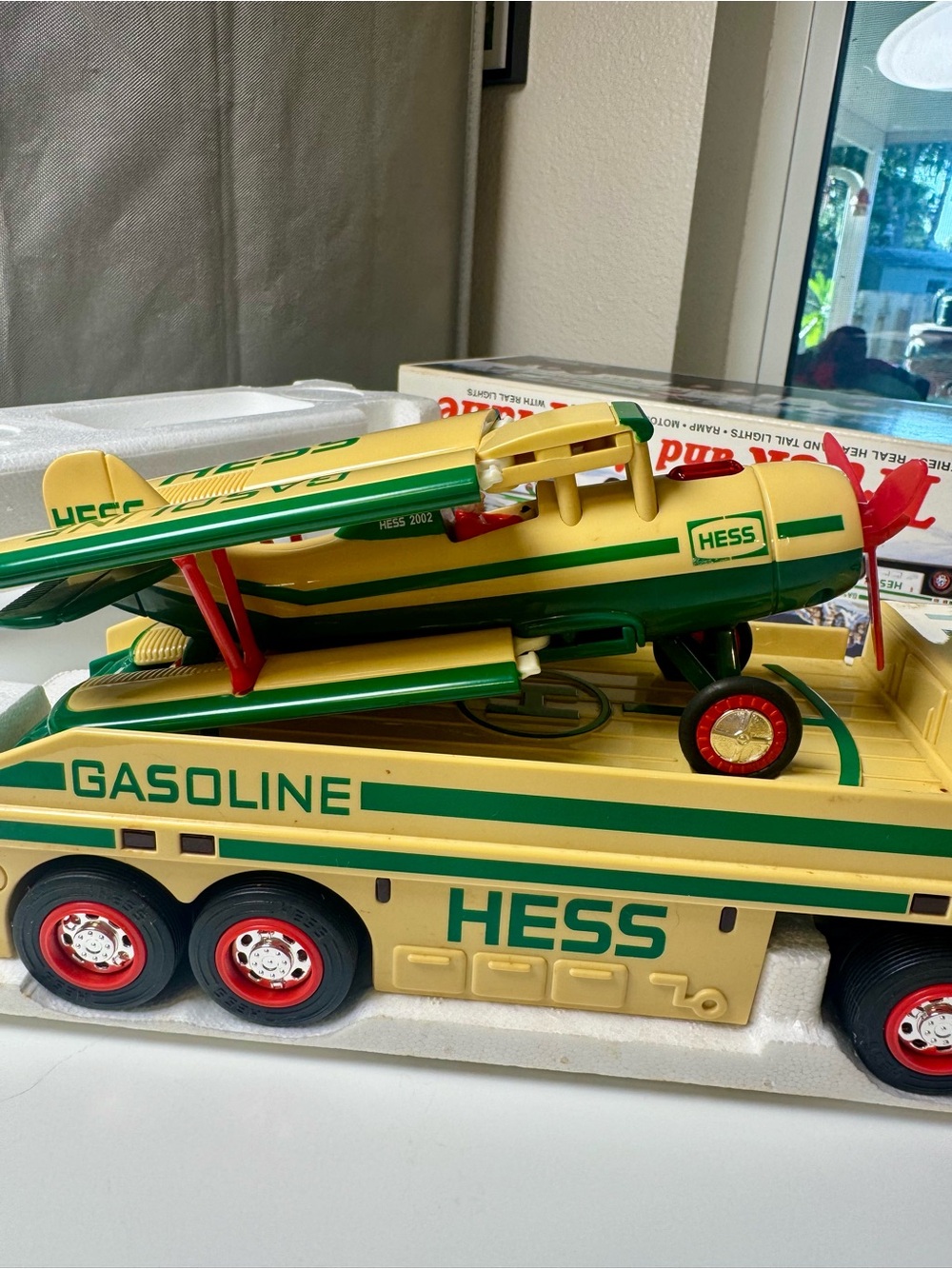 Hess Gasoline Transporter Toy with Seaplane